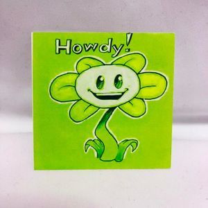Flowey Undertale Mini Square Print